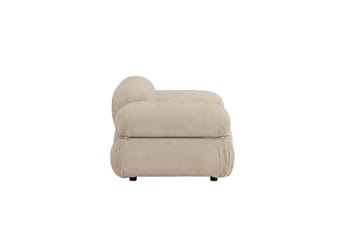 Mika Retro Lænestol i Stof - Beige - Møbler - Stole & lænestole - Lænestole