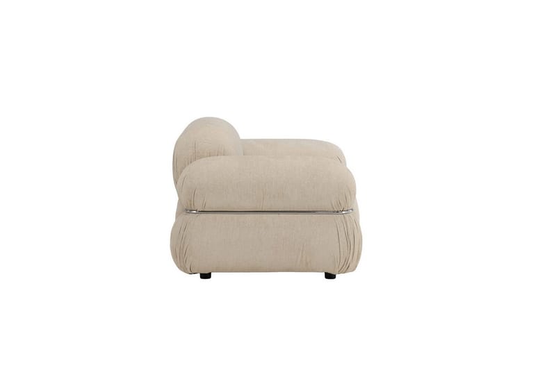 Mika Retro Lænestol i Stof - Beige - Møbler - Stole & lænestole - Lænestole
