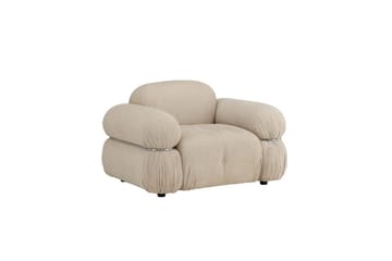 Mika Retro Lænestol i Stof - Beige - Møbler - Stole & lænestole - Lænestole