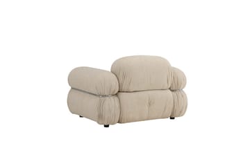 Mika Retro Lænestol i Stof - Beige - Møbler - Stole & lænestole - Lænestole
