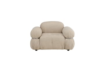 Mika Retro Lænestol i Stof - Beige - Møbler - Stole & lænestole - Lænestole