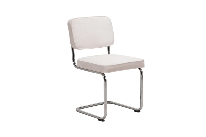 Milva Spisestol - Beige/Krom - Møbler - Stole & lænestole - Spisebordsstole & køkkenstole
