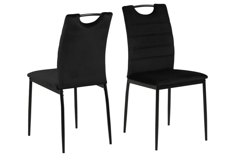 Minneter Spisestol - Sort - Spisebordsstole & køkkenstole