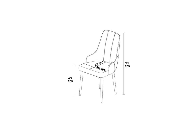 Mobarkar Spisestol - Sort/Hvid - Møbler - Stole & lænestole - Spisebordsstole & køkkenstole