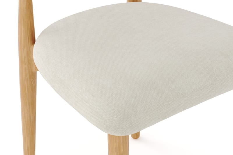 Molly spisebordsstol i træ med stofsæde - Eg/Beige - Møbler - Stole & lænestole - Spisebordsstole & køkkenstole