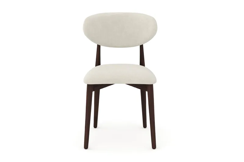 Molly spisebordsstol i træ med stofsæde - Røget eg/Beige - Møbler - Stole & lænestole - Spisebordsstole & køkkenstole