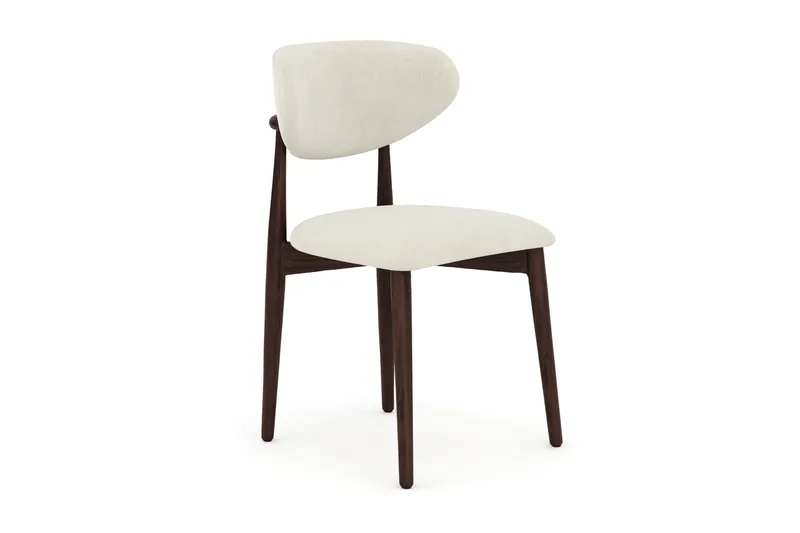 Molly spisebordsstol i træ med stofsæde - Røget eg/Beige - Møbler - Stole & lænestole - Spisebordsstole & køkkenstole