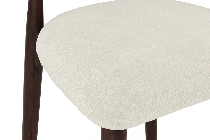 Molly spisebordsstol i træ med stofsæde - Røget eg/Beige - Møbler - Stole & lænestole - Spisebordsstole & køkkenstole