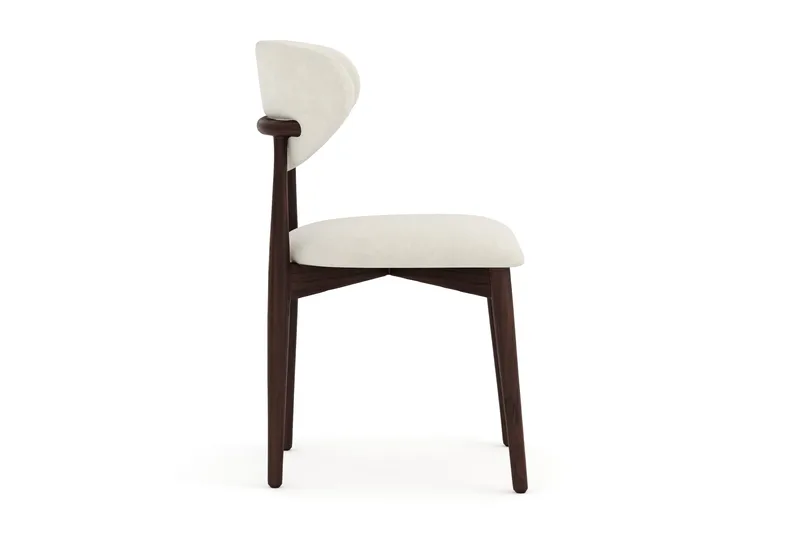 Molly spisebordsstol i træ med stofsæde - Røget eg/Beige - Møbler - Stole & lænestole - Spisebordsstole & køkkenstole