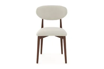 Molly Spisebordsstol i træ med stofsæde - Valnød/Beige - Møbler - Stole & lænestole - Spisebordsstole & køkkenstole