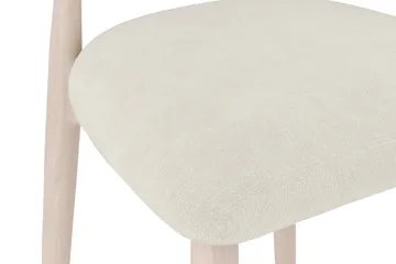 Molly spisebordsstol i træ med stofsæde - Whitewash/Beige - Møbler - Stole & lænestole - Spisebordsstole & køkkenstole