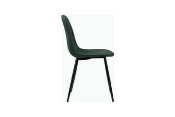 Monza Spisebordsstol i Fløjl med Metalfinish - Grøn - Møbler - Stole & lænestole - Spisebordsstole & køkkenstole