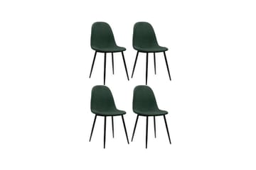 Monza Spisebordsstol i Fløjl med Metalfinish - Grøn - Møbler - Stole & lænestole - Spisebordsstole & køkkenstole