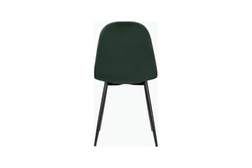 Monza Spisebordsstol i Fløjl med Metalfinish - Grøn - Møbler - Stole & lænestole - Spisebordsstole & køkkenstole