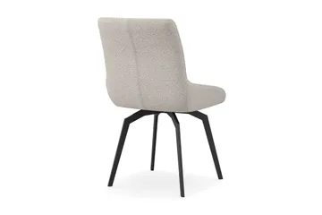 Mora Spisebordsstol & Køkkenstol med Drejefunktion Betrukket med Stof - Beige - Møbler - Stole & lænestole - Spisebordsstole & køkkenstole