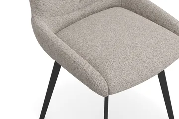 Mora Spisebordsstol & køkkenstol med drejefunktion betrukket med stof - Mørk beige - Møbler - Stole & lænestole - Spisebordsstole & køkkenstole