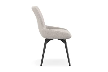 Mora Spisebordsstol & køkkenstol med drejefunktion betrukket med stof - Mørk beige - Møbler - Stole & lænestole - Spisebordsstole & køkkenstole