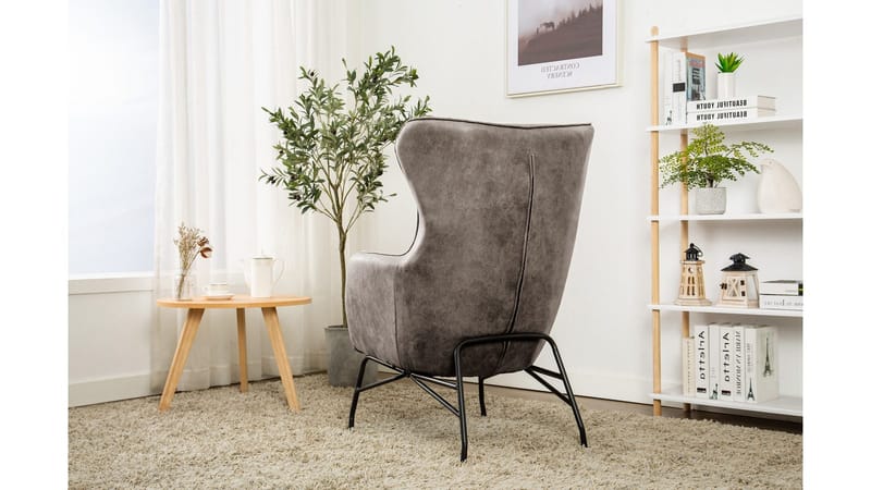 Morvella Lænestol - Grå - Møbler - Stole & lænestole - Lænestole