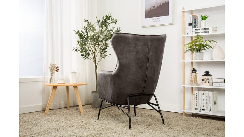 Morvella Lænestol - Mørkegrå - Møbler - Stole & lænestole - Lænestole