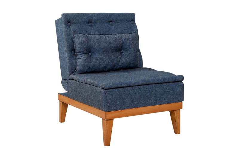 Mozzetti lænestol med armlæn - Blå - Lænestole