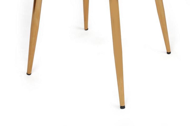 Munjira Spisebordsstol - Lysebrun/Guld - Spisebordsstole & køkkenstole