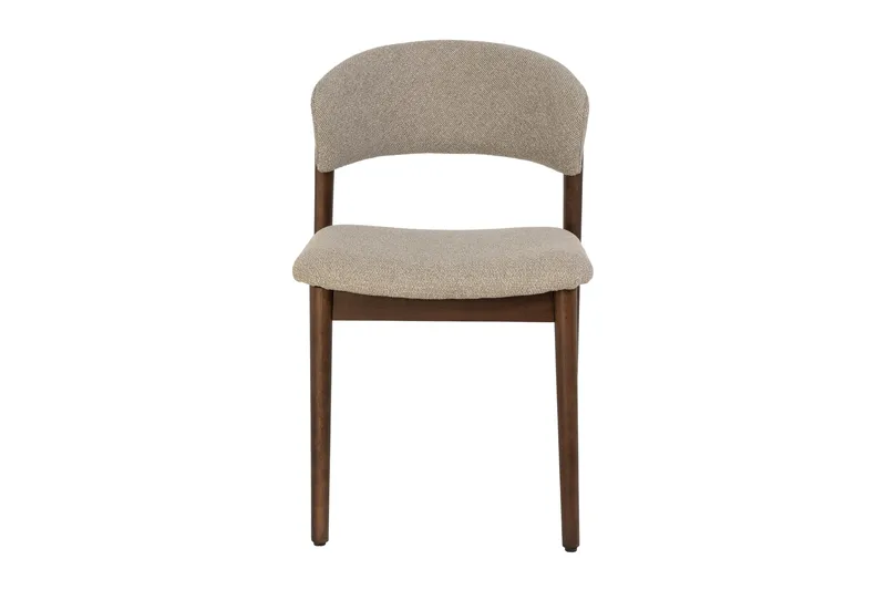 Nala Spisestol i Træ med Stofsæde - Greige - Møbler - Stole & lænestole - Spisebordsstole & køkkenstole
