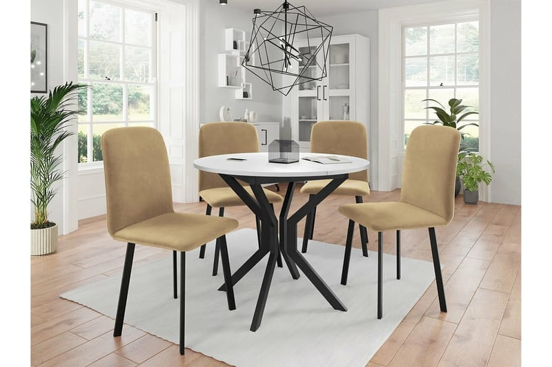 Narberth Stol - Beige/Sort - Spisebordsstole & køkkenstole