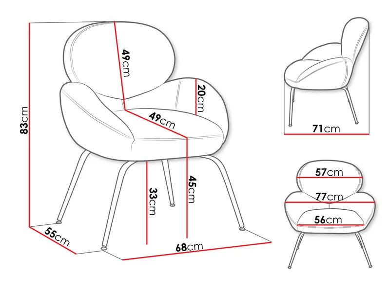 Neylin Lænestol - Beige - Møbler - Stole & lænestole - Lænestole
