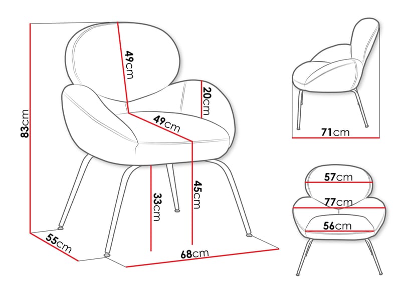 Neylin Lænestol - Beige - Møbler - Stole & lænestole - Lænestole