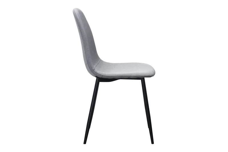 Nibe Spisebordsstol - Grå/Sorte Metalben - Møbler - Stole & lænestole - Spisebordsstole & køkkenstole