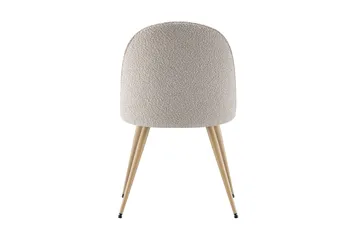 Nibe Plus spisebordsstol - Sand bouclé/metalben eg - Møbler - Stole & lænestole - Spisebordsstole & køkkenstole