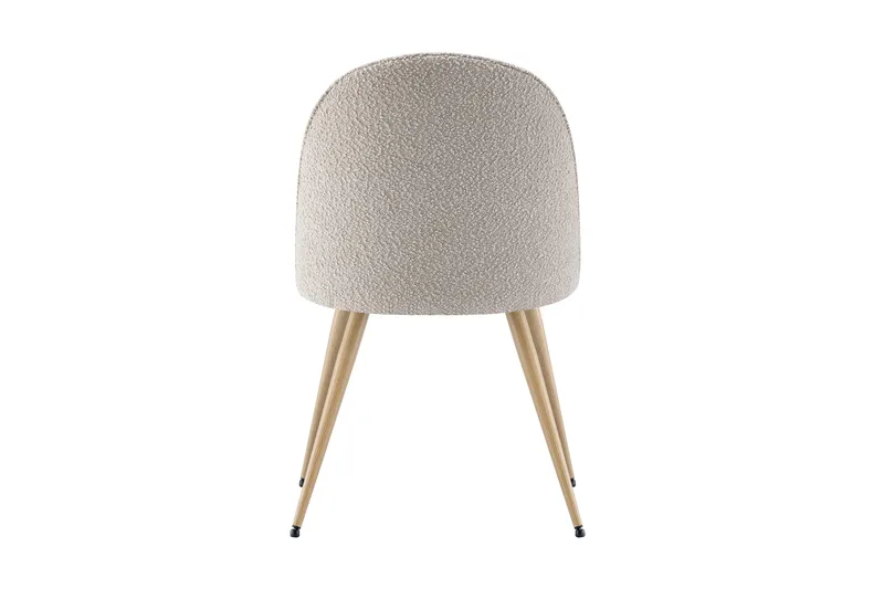 Nibe Plus spisebordsstol - Sand bouclé/metalben eg - Møbler - Stole & lænestole - Spisebordsstole & køkkenstole