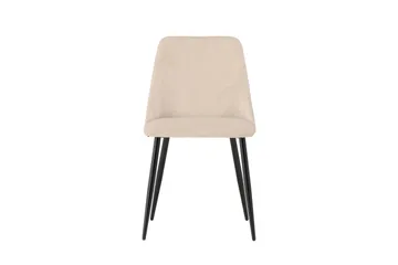 Night Spisebordsstol i Stof med Metalben - Beige - Møbler - Stole & lænestole - Spisebordsstole & køkkenstole