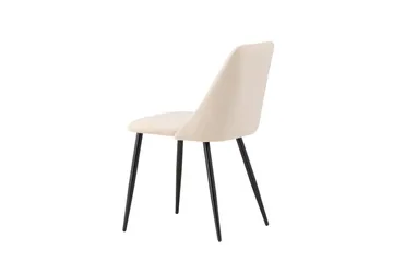 Night Spisebordsstol i Stof med Metalben - Beige - Møbler - Stole & lænestole - Spisebordsstole & køkkenstole