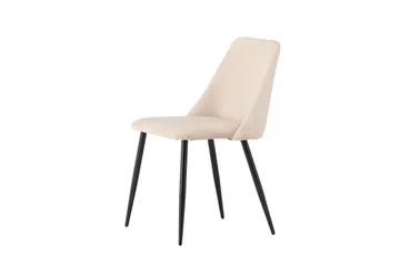 Night Spisebordsstol i Stof med Metalben - Beige - Møbler - Stole & lænestole - Spisebordsstole & køkkenstole