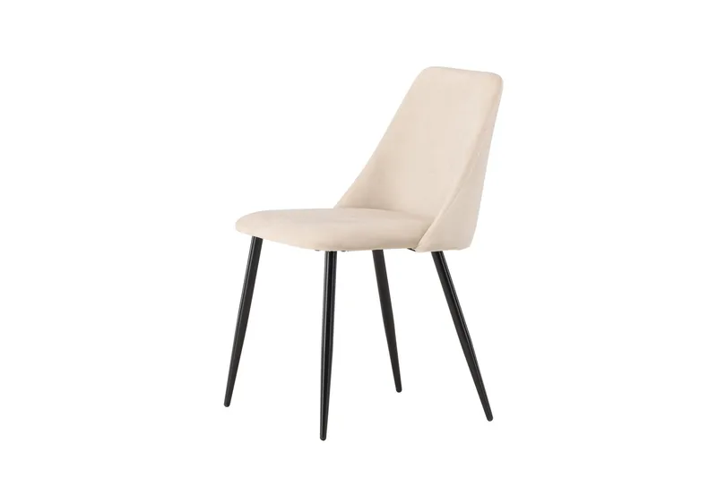 Night Spisebordsstol i Stof med Metalben - Beige - Møbler - Stole & lænestole - Spisebordsstole & køkkenstole