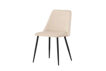 Night Spisebordsstol i Stof med Metalben - Beige - Møbler - Stole & lænestole - Spisebordsstole & køkkenstole