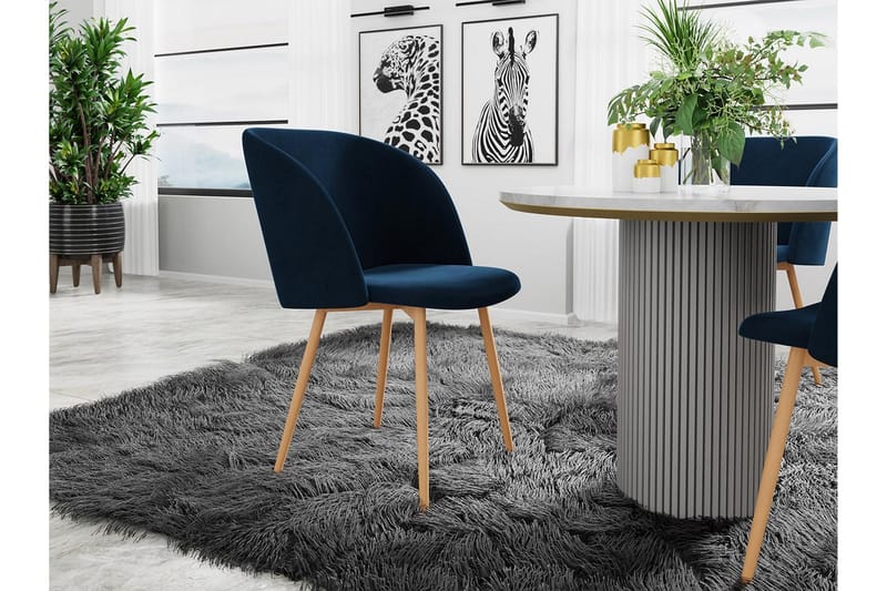 Nordhagen Spisebordsstol 2-pak - Blå - Spisebordsstole & køkkenstole