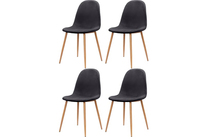 Oktoos Spisebordsstol - Antracit/Natur - Spisebordsstole & køkkenstole