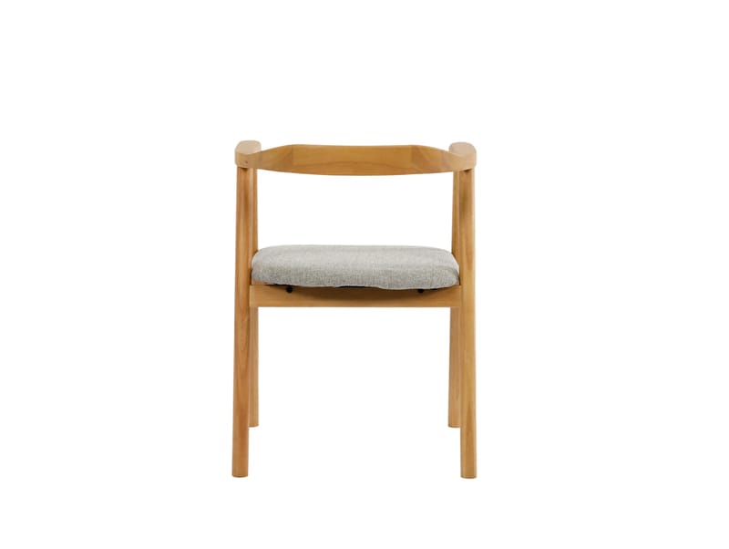 olie Spisebordsstol i træ med stofsæde - Eg/Beige - Møbler - Stole & lænestole - Spisebordsstole & køkkenstole