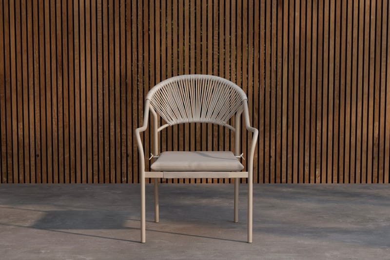 Paros spisebordsstol udendørs, Beige