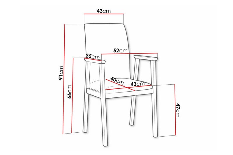 Patrickswell Stol - Grå - Spisebordsstole & køkkenstole