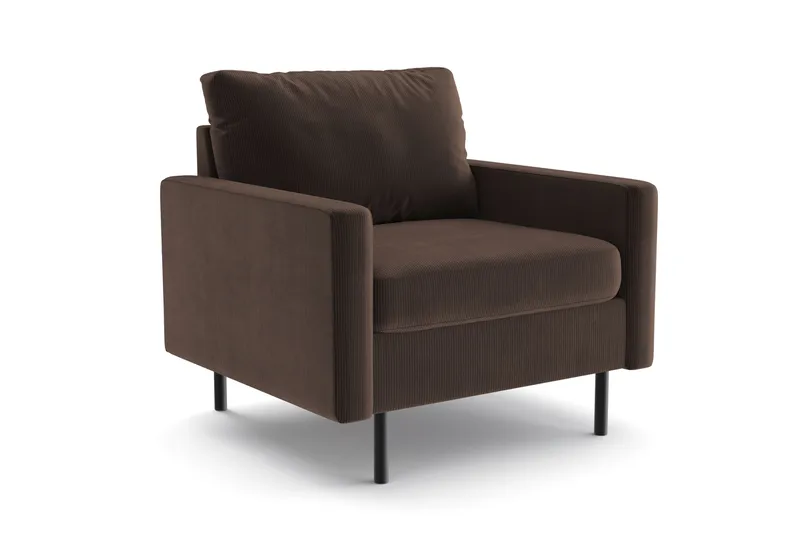 Peppe Manchester Lænestol 76 cm bred - Brun - Møbler - Stole & lænestole - Lænestole