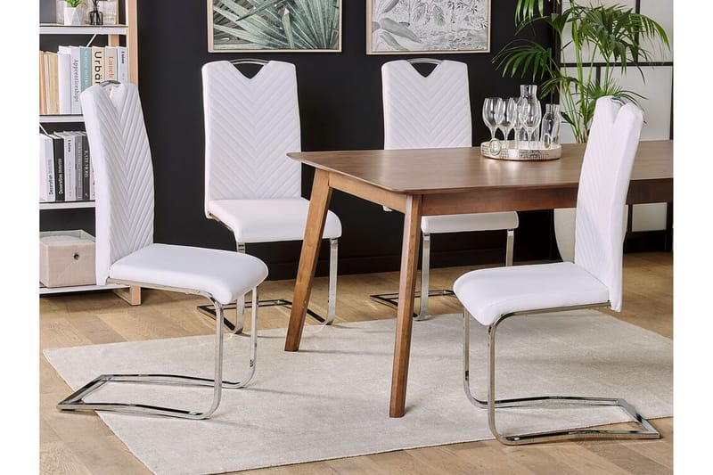 Picknes Spisebordsstol 2stk - Kunstlæder/Cremehvid - Spisebordsstole & køkkenstole