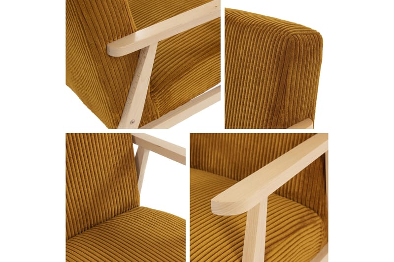 Retro Lænestol - Beige - Møbler - Stole & lænestole - Lænestole