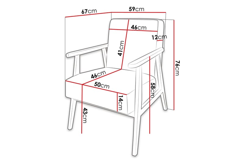 Retro Lænestol - Beige - Møbler - Stole & lænestole - Lænestole