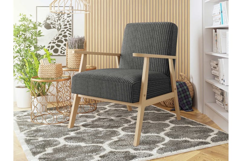 Retro Lænestol - Grå - Møbler - Stole & lænestole - Lænestole