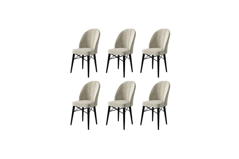 Ritim Spisestol - Sort/Cremevhid - Møbler - Stole & lænestole - Spisebordsstole & køkkenstole
