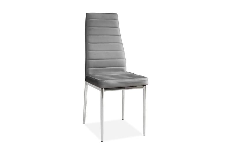 Rogna Spisebordsstol 4 stk - Kunstlæder/Grå - Spisebordsstole & køkkenstole