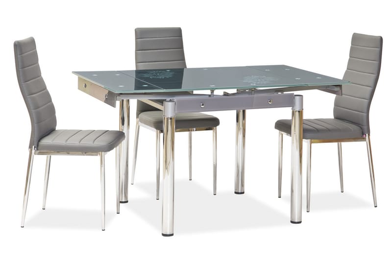 Rogna Spisebordsstol 4 stk - Kunstlæder/Grå - Spisebordsstole & køkkenstole
